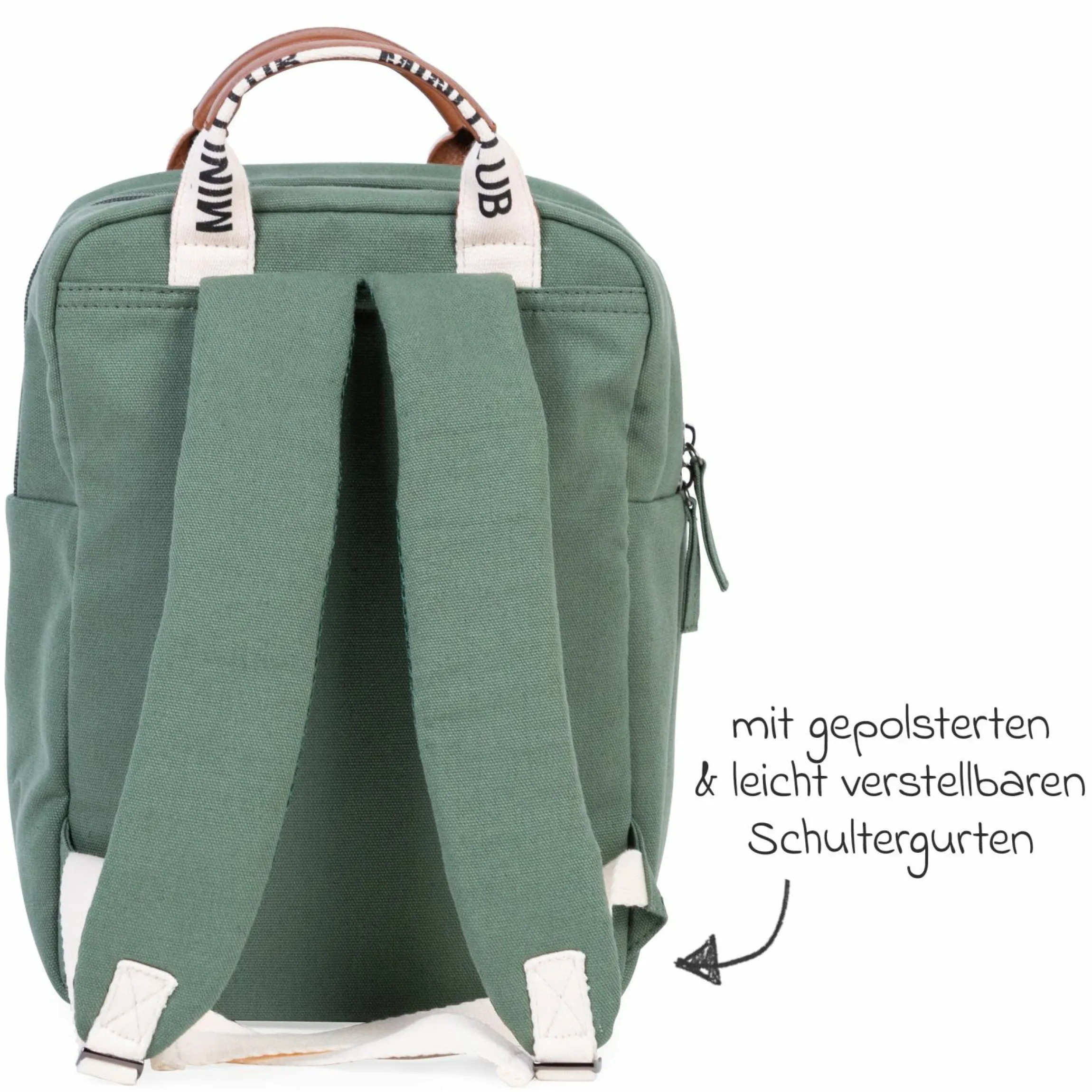 Kinderrucksack Mini Club - Signature Canvas - Grün