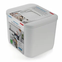 Kindersichere Aufbewahrungsbox SafeContainer für Wasch- und Spülmitteltabs und viel mehr - Weiß