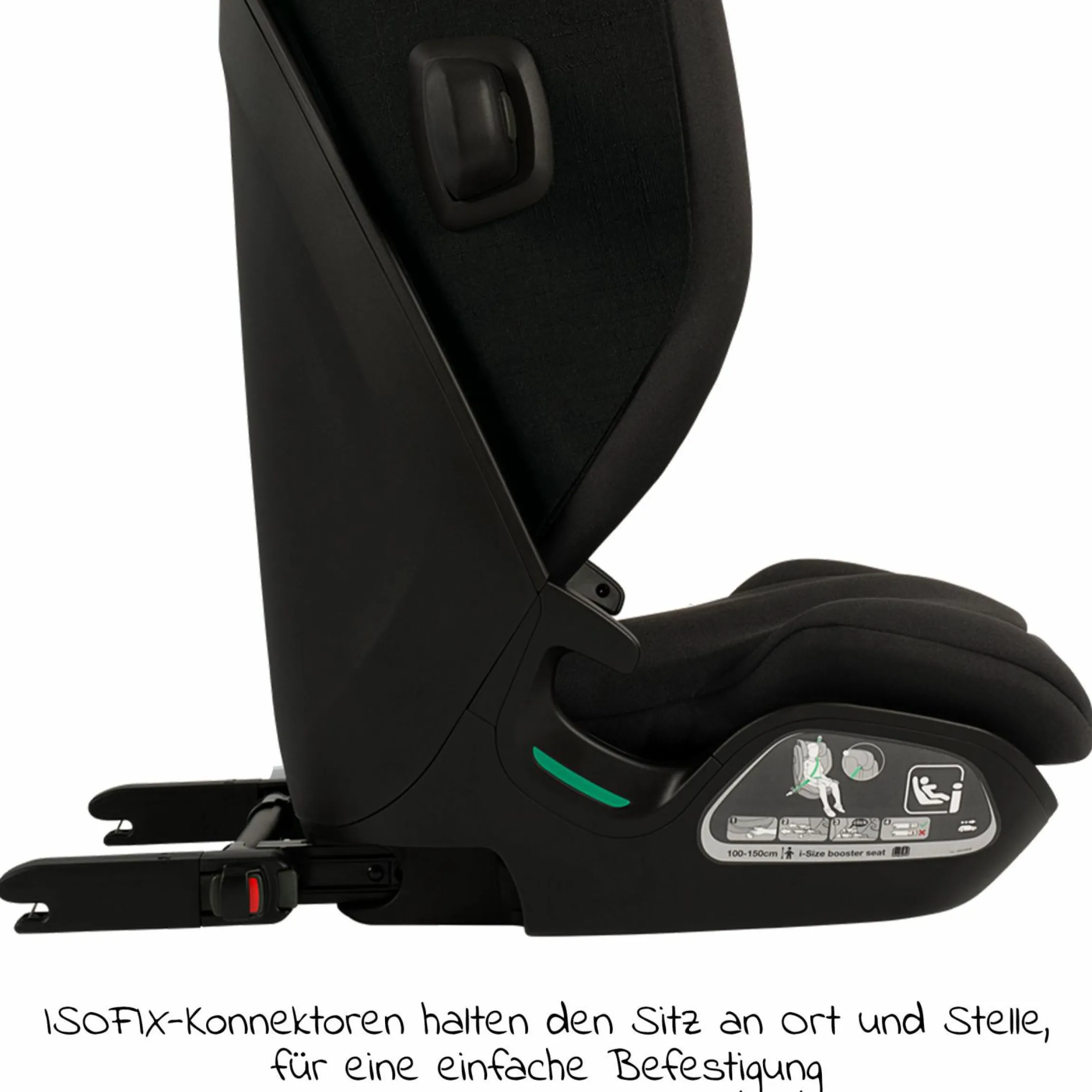 Kindersitz AACE LX i-Size ab 3,5 Jahre - 12 Jahre (100 cm -150 cm) inkl. Isofix - Caviar - Kollektion 2025