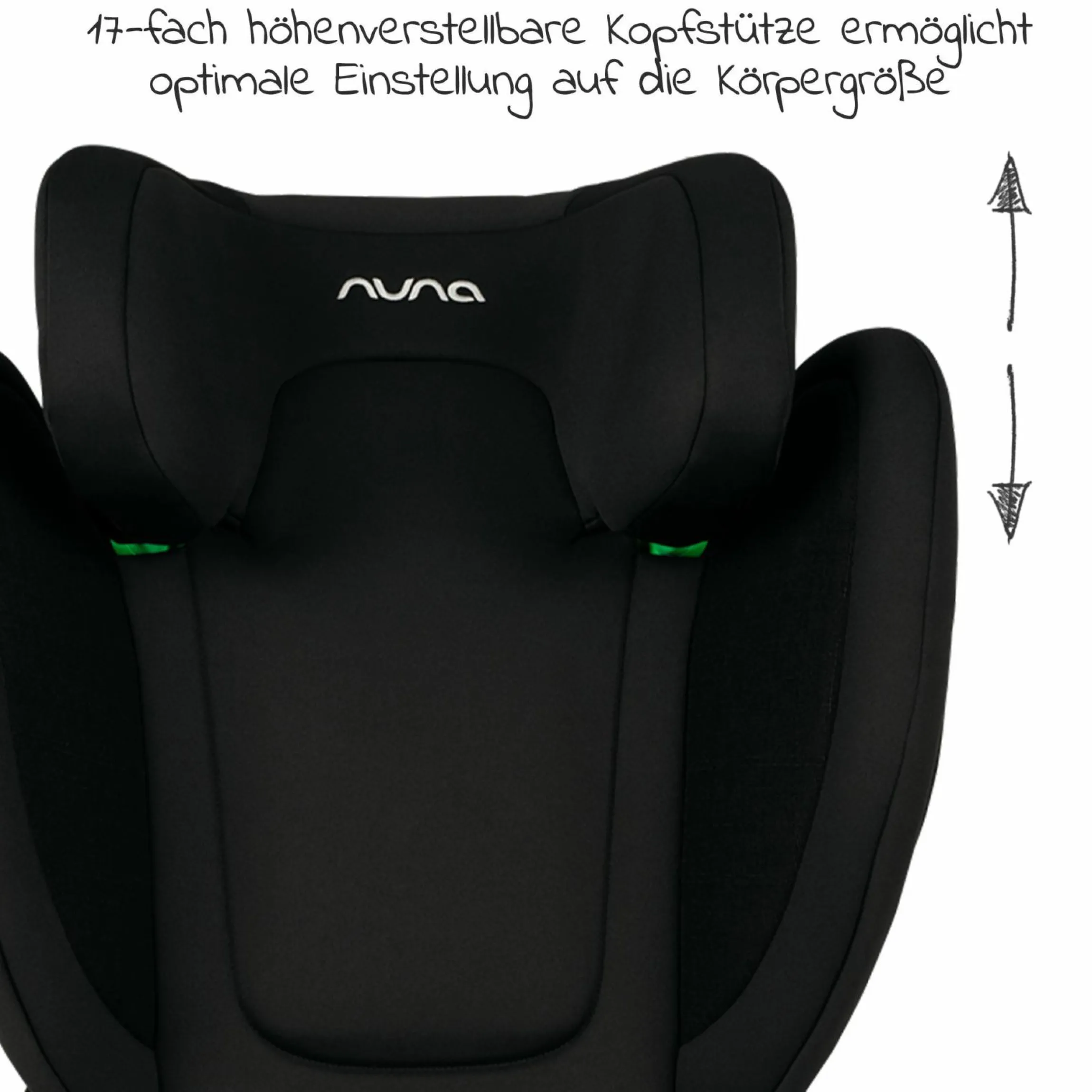 Kindersitz AACE LX i-Size ab 3,5 Jahre - 12 Jahre (100 cm -150 cm) inkl. Isofix - Caviar - Kollektion 2025