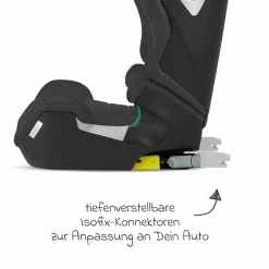 Kindersitz Axion 1 i-Size ab 3 Jahre bis 12 Jahre (100 cm - 150 cm) mit Isofix - Fresh Black - Kollektion 2025