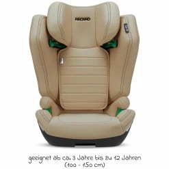 Kindersitz Axion 1 i-Size ab 3 Jahre bis 12 Jahre (100 cm - 150 cm) mit Isofix - Elegant Beige - Kollektion 2025