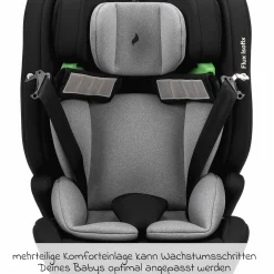 Kindersitz Flux Isofix i-Size ab 15 Monate - 12 Jahre (76 cm - 150 cm) mit Isofix & Top-Tether - Grey Melange - Kollektion 2025