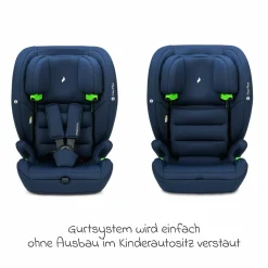 Kindersitz Flux Plus i-Size ab 15 Monate - 12 Jahre (76 cm - 150 cm) - Navy Melange - Kollektion 2025