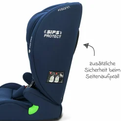 Kindersitz Flux Plus i-Size ab 15 Monate - 12 Jahre (76 cm - 150 cm) - Navy Melange - Kollektion 2025
