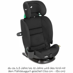 Kindersitz i-Bold R129 i-Size ab 15 Monate - 12 Jahre (76 cm - 150 cm) mit Isofix, Top-Tether & Getränkehalter - Shale - Kollektion 2025