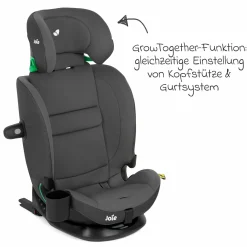 Kindersitz i-Bold R129 i-Size ab 15 Monate - 12 Jahre (76 cm - 150 cm) mit Isofix, Top-Tether & Getränkehalter - Thunder - Kollektion 2025