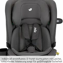 Kindersitz i-Bold R129 i-Size ab 15 Monate - 12 Jahre (76 cm - 150 cm) mit Isofix, Top-Tether & Getränkehalter - Thunder - Kollektion 2025