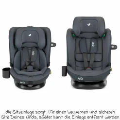 Kindersitz i-Bold R129 i-Size ab 15 Monate - 12 Jahre (76 cm - 150 cm) mit Isofix, Top-Tether & Getränkehalter - Moonlight - Kollektion 2025