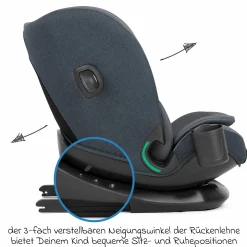 Kindersitz i-Bold R129 i-Size ab 15 Monate - 12 Jahre (76 cm - 150 cm) mit Isofix, Top-Tether & Getränkehalter - Moonlight - Kollektion 2025