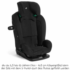 Kindersitz i-Plenti i-Size ab 15 Monate - 12 Jahre (76 cm-150 cm) inkl. Isofix & Top Tether - Signature - Eclipse