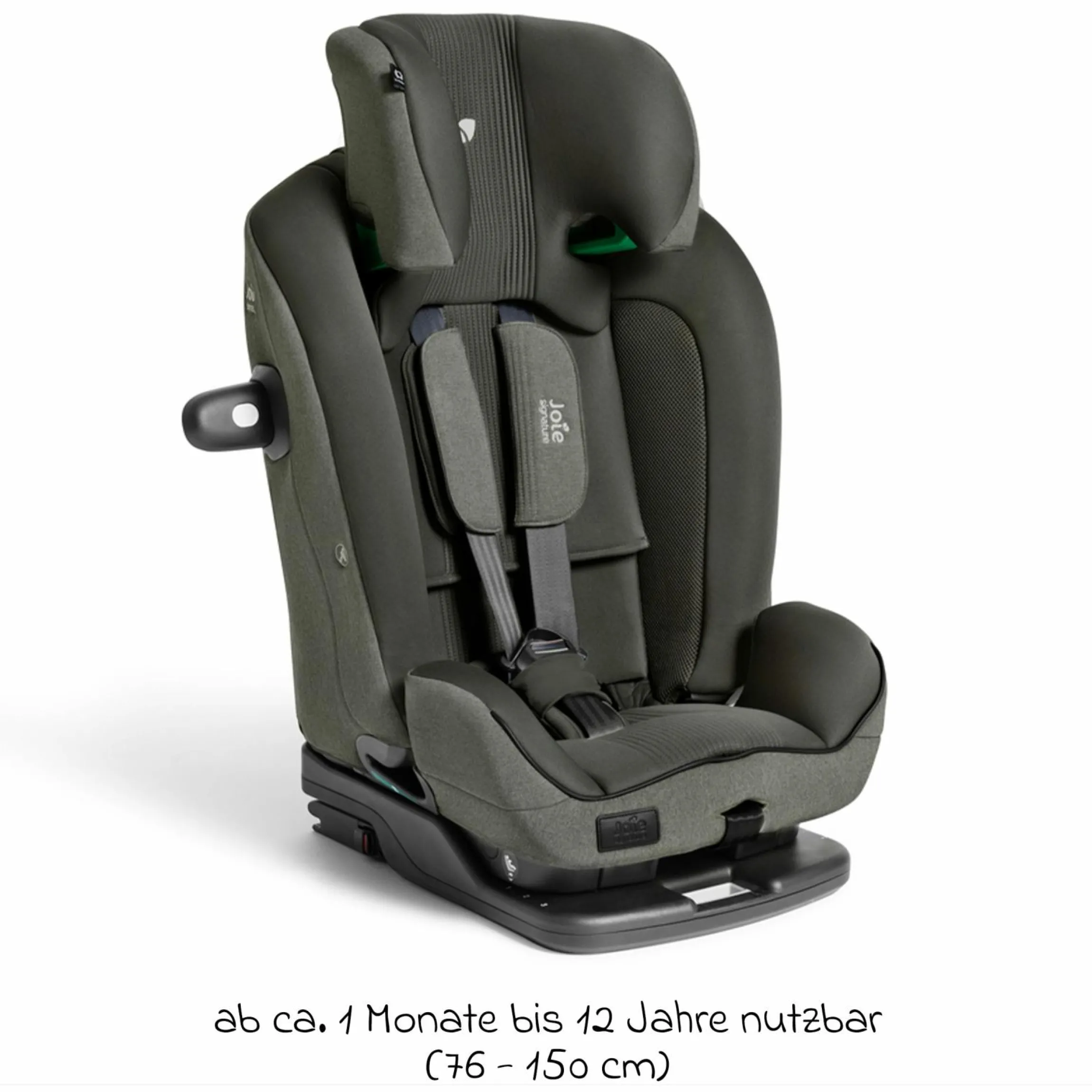 Kindersitz i-Plenti i-Size ab 15 Monate - 12 Jahre (76 cm-150 cm) inkl. Isofix & Top Tether - Signature - Evergreen