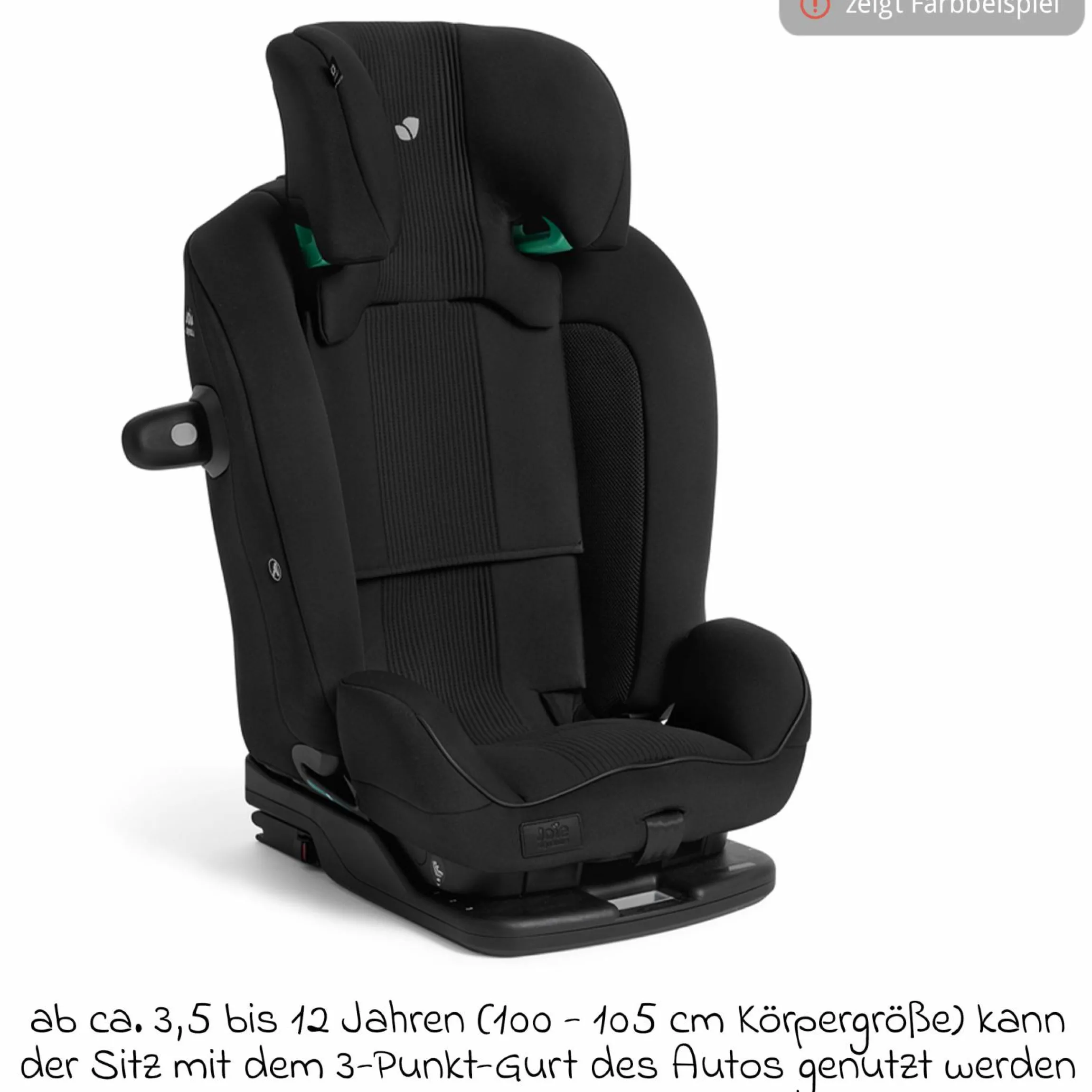 Kindersitz i-Plenti i-Size ab 15 Monate - 12 Jahre (76 cm-150 cm) inkl. Isofix & Top Tether - Signature - Evergreen