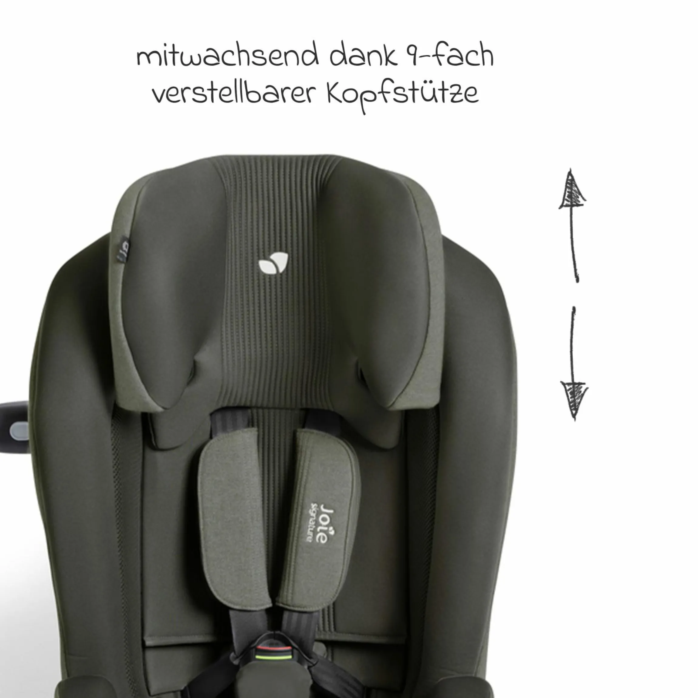 Kindersitz i-Plenti i-Size ab 15 Monate - 12 Jahre (76 cm-150 cm) inkl. Isofix & Top Tether - Signature - Evergreen