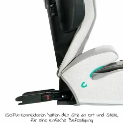 Kindersitz i-Traver i-Size ab 3,5 Jahre - 12 Jahre (100 cm - 150 cm) nur 5,6 kg leicht inkl. Isofix - Signature - Oyster
