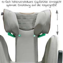 Kindersitz i-Traver i-Size ab 3,5 Jahre - 12 Jahre (100 cm - 150 cm) nur 5,6 kg leicht inkl. Isofix - Signature - Oyster