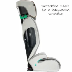 Kindersitz i-Traver i-Size ab 3,5 Jahre - 12 Jahre (100 cm - 150 cm) nur 5,6 kg leicht inkl. Isofix - Signature - Oyster