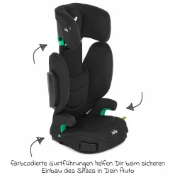 Kindersitz i-Trillo FX i-Size ab 3,5 Jahre - 12 Jahre (100 cm - 150 cm) inkl. Getränkehalter - Shale