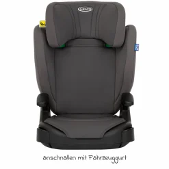 Kindersitz Junior Maxi i-Size R129 ab 3,5 Jahre - 12 Jahre (100 cm - 150 cm) inkl. Getränkehalter nur 3,5 kg leicht - Iron - Kollektion 2025