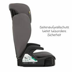 Kindersitz Junior Maxi i-Size R129 ab 3,5 Jahre - 12 Jahre (100 cm - 150 cm) inkl. Getränkehalter nur 3,5 kg leicht - Iron - Kollektion 2025