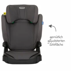 Kindersitz Junior Maxi i-Size R129 ab 3,5 Jahre - 12 Jahre (100 cm - 150 cm) inkl. Getränkehalter nur 3,5 kg leicht - Iron - Kollektion 2025