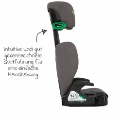 Kindersitz Junior Maxi i-Size R129 ab 3,5 Jahre - 12 Jahre (100 cm - 150 cm) inkl. Getränkehalter nur 3,5 kg leicht - Iron - Kollektion 2025
