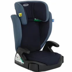 Kindersitz Junior Maxi i-Size R129 ab 3,5 Jahre - 12 Jahre (100 cm - 150 cm) inkl. Getränkehalter nur 3,5 kg leicht - Navy - Kollektion 2025
