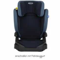 Kindersitz Junior Maxi i-Size R129 ab 3,5 Jahre - 12 Jahre (100 cm - 150 cm) inkl. Getränkehalter nur 3,5 kg leicht - Navy - Kollektion 2025