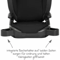 Kindersitz Junior Maxi i-Size R129 ab 3,5 Jahre - 12 Jahre (100 cm - 150 cm) inkl. Getränkehalter nur 3,5 kg leicht - Midnight - Kollektion 2025