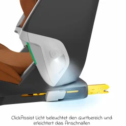 Kindersitz Kore Pro i-Size 3,5 Jahre-12 Jahre (100 cm -150 cm) mit SPS Plus Aufprallschutz & Isofix - Authentic Cognac