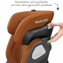 Kindersitz Kore Pro i-Size 3,5 Jahre-12 Jahre (100 cm -150 cm) mit SPS Plus Aufprallschutz & Isofix - Authentic Cognac