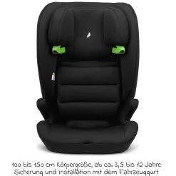 Kindersitz Lupo i-Size ab 15 Monate - 12 Jahre (76 cm - 150 cm) - Black - Kollektion 2025