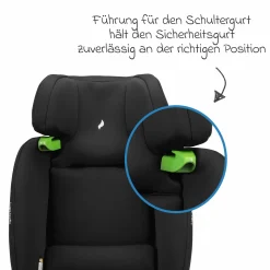 Kindersitz Lupo Isofix i-Size ab 15 Monate - 12 Jahre (76 cm - 150) mit Isofix & Top-Tether - Black - Kollektion 2025