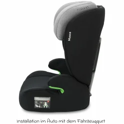Kindersitz Musca i-Size ab 3 Jahre - 12 Jahre (100 cm - 150 cm) - Grey Melange - Kollektion 2025