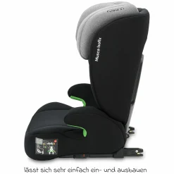 Kindersitz Musca Isofix i-Size ab 3 Jahre - 12 Jahre (100 cm - 150 cm) mit Isofix - Grey Melange - Kollektion 2025