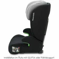 Kindersitz Musca Isofix i-Size ab 3 Jahre - 12 Jahre (100 cm - 150 cm) mit Isofix - Grey Melange - Kollektion 2025