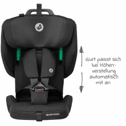 Kindersitz Nomad Plus i-Size ab 15 Monate - 4 Jahre (76 cm - 105 cm) (9-18 kg) klappbar, nur 4,26 kg leicht & Reisetasche - Authentic Black - Kollektion 2025