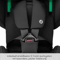 Kindersitz Nomad Plus i-Size ab 15 Monate - 4 Jahre (76 cm - 105 cm) (9-18 kg) klappbar, nur 4,26 kg leicht & Reisetasche - Authentic Black - Kollektion 2025