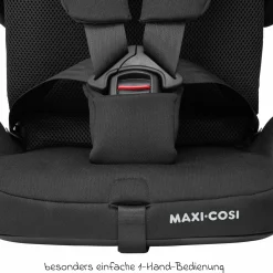 Kindersitz Nomad Plus i-Size ab 15 Monate - 4 Jahre (76 cm - 105 cm) (9-18 kg) klappbar, nur 4,26 kg leicht & Reisetasche - Authentic Black - Kollektion 2025