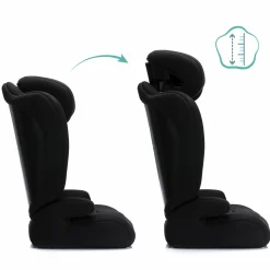 Kindersitz Oli i-Size 9 Monate - 12 Jahre (76 cm - 150 cm) inkl. Autositz-Tasche - Schwarz