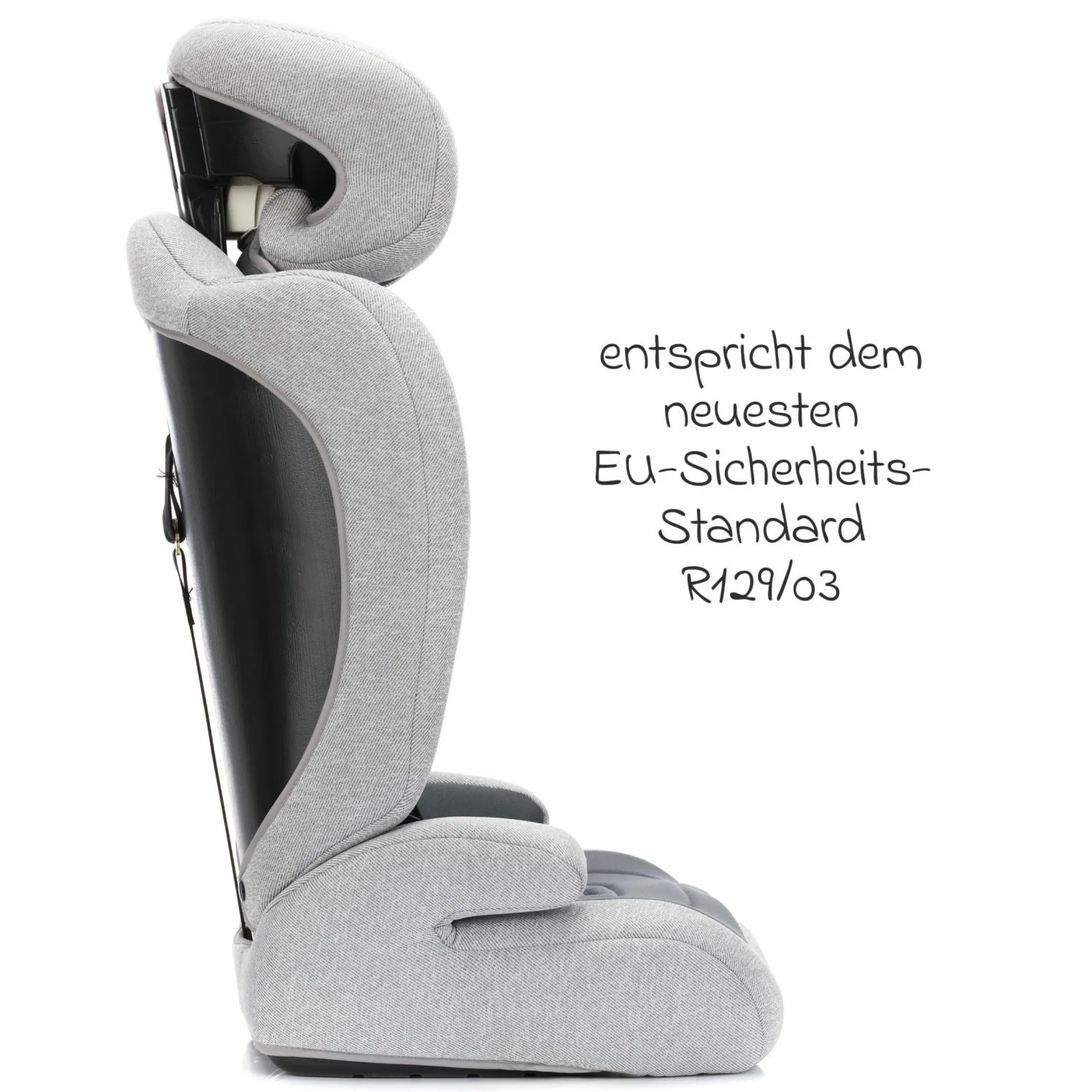 Kindersitz Oli i-Size 9 Monate - 12 Jahre (76 cm - 150 cm) inkl. Autositz-Tasche - Grau