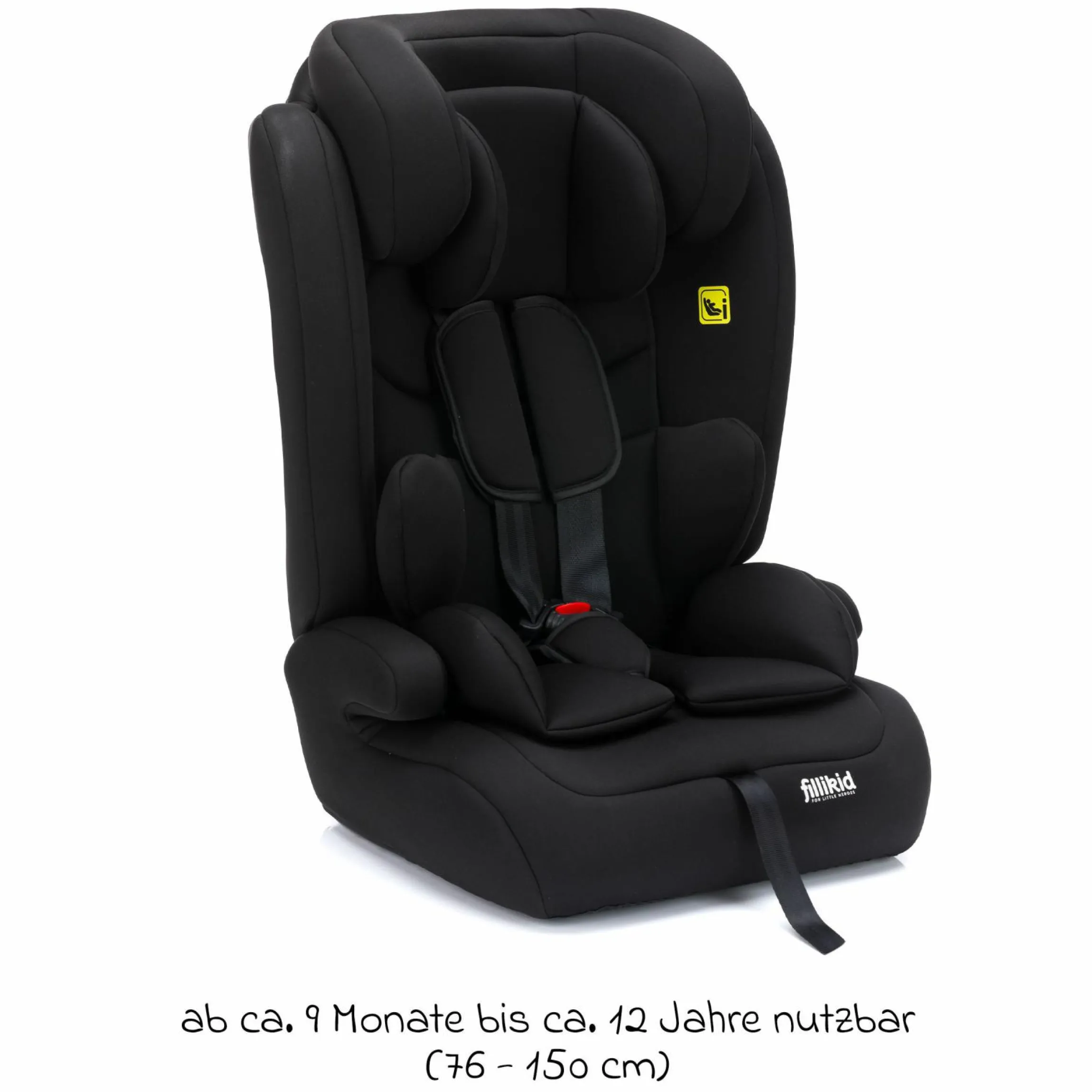 Kindersitz Oli i-Size 9 Monate - 12 Jahre (76 cm - 150 cm) - Schwarz