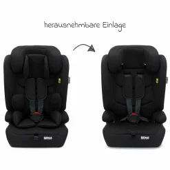 Kindersitz Oli i-Size 9 Monate - 12 Jahre (76 cm - 150 cm) - Schwarz