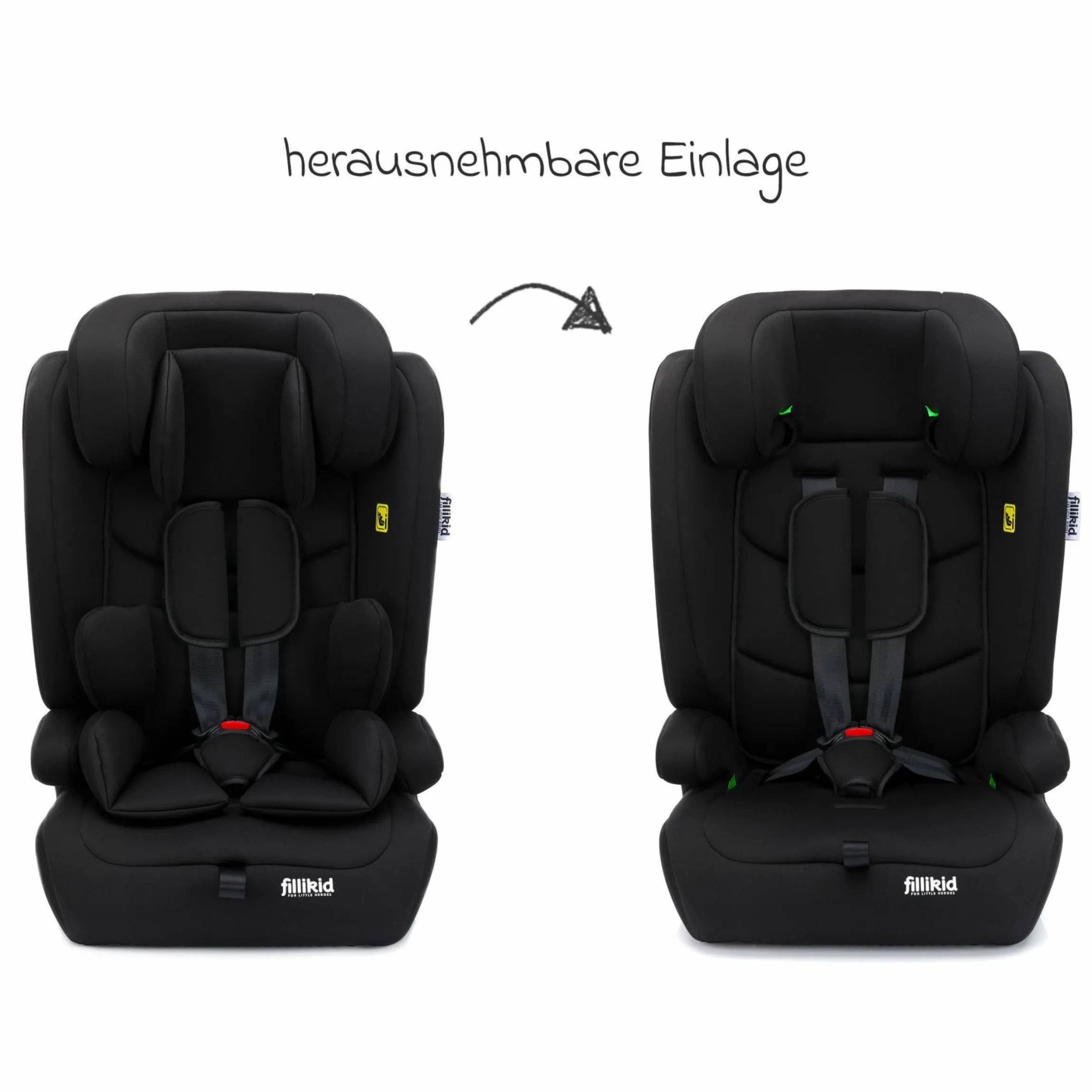 Kindersitz Oli i-Size 9 Monate - 12 Jahre (76 cm - 150 cm) - Schwarz