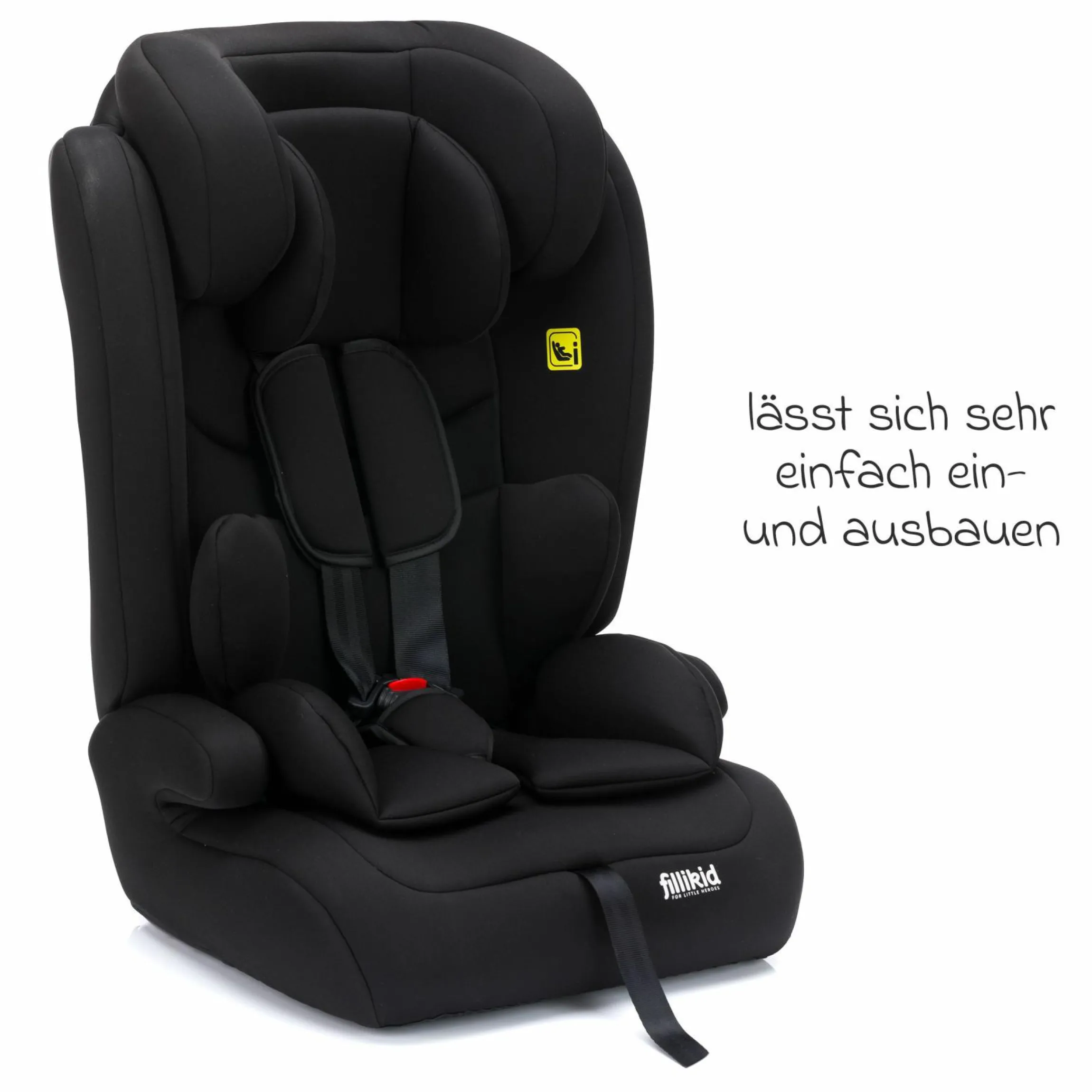 Kindersitz Oli i-Size 9 Monate - 12 Jahre (76 cm - 150 cm) - Schwarz