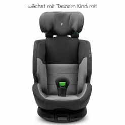 Kindersitz One maxi ab 3 Jahre - 12 Jahre (100 cm - 150 cm) drehbar bis 180° inkl. Isofix-Basis - Universe Grey - Kollektion 2025