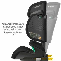 Kindersitz RodiFix M i-Size ab 3,5 Jahre - 12 Jahre (100 cm -150 cm (15-36 kg) mit G-Cell Seitenaufprallschutz & Isofix - Basic Black - Kollektion 2025