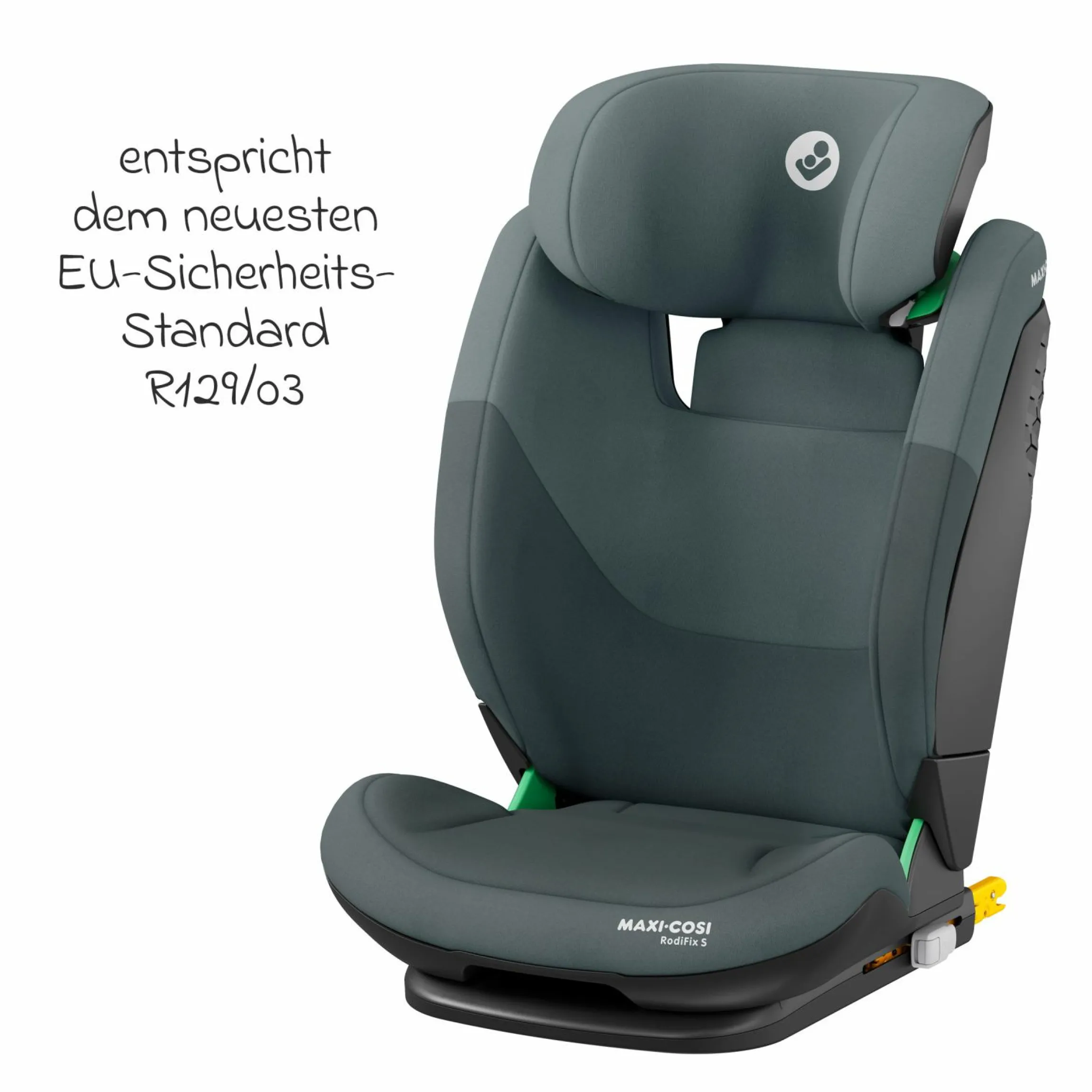 Kindersitz RodiFix S i-Size ab 3,5 Jahre - 12 Jahre (100 cm - 150 cm) (15-36 kg) mit G-Cell Seitenaufprallschutz & Isofix - Tonal Graphite