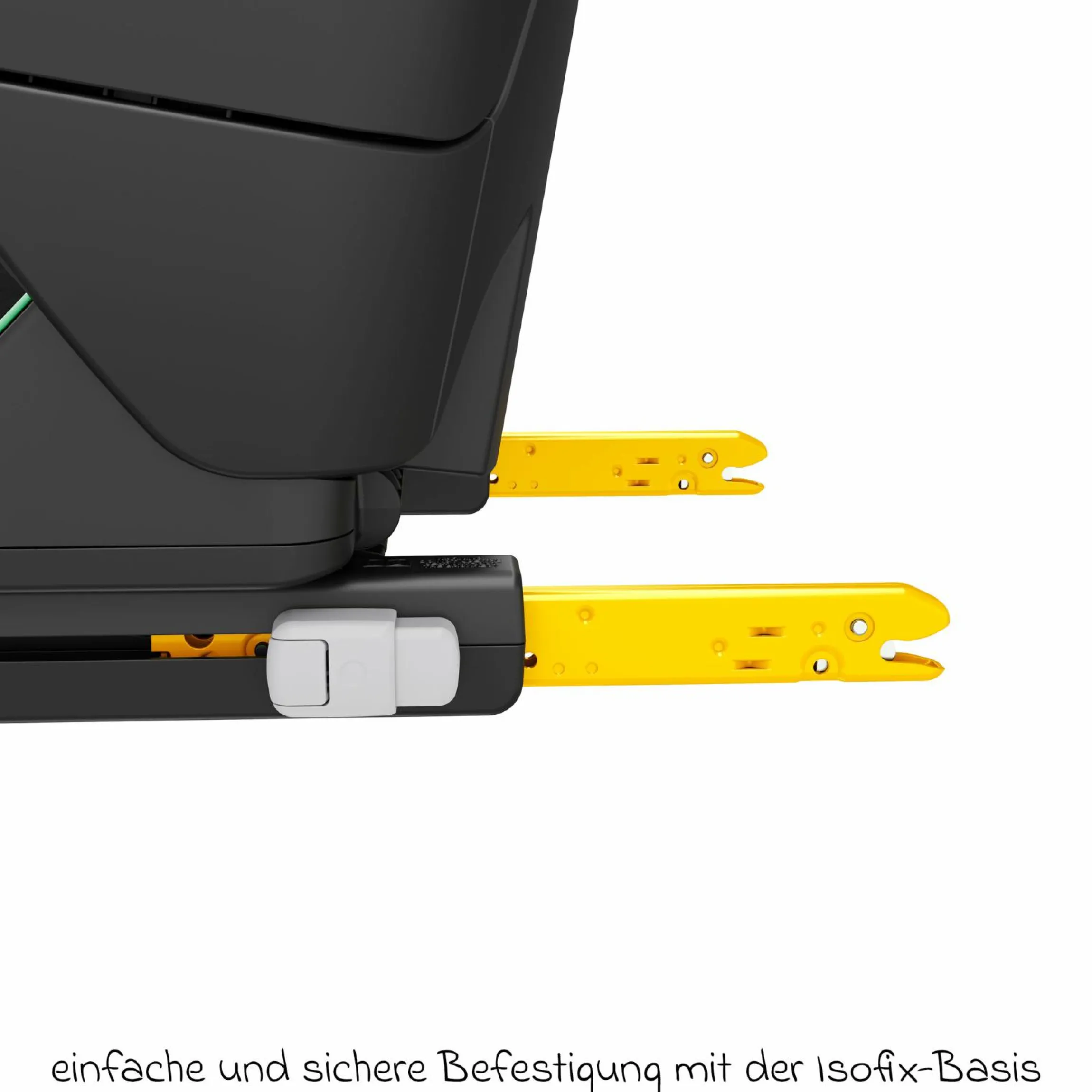 Kindersitz RodiFix S i-Size ab 3,5 Jahre - 12 Jahre (100 cm - 150 cm) (15-36 kg) mit G-Cell Seitenaufprallschutz & Isofix - Tonal Black