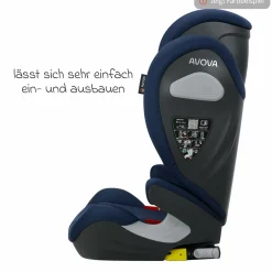 Kindersitz Sora-Fix i-Size ab 3,5 Jahre - 12 Jahre (100 cm - 150 cm) mit Isofix nur 5,5 kg - Lime Green